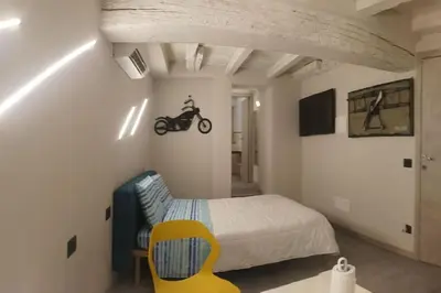 Letto o letti in una camera di A due passi dal castello