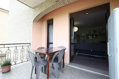 Balcone o terrazza di Alby's apartment, nella Motor Valley con parcheggio privato