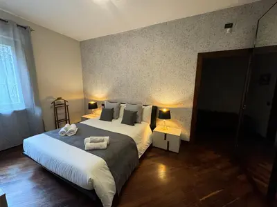 Letto o letti in una camera di Villa La Quiete Inn -Private Pool - Parking - Wifi