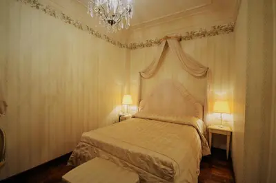 Letto o letti in una camera di Albergo Tre Pozzi