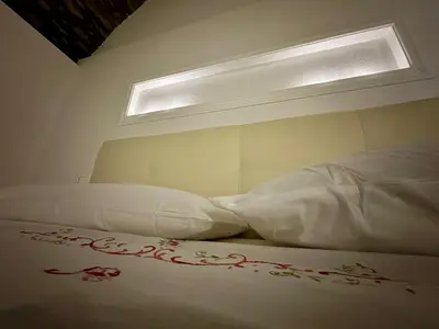 Letto o letti in una camera di La casa nel borgo