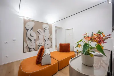Area soggiorno di Palazzo Garibaldi Parma Luxury Rooms & Suites