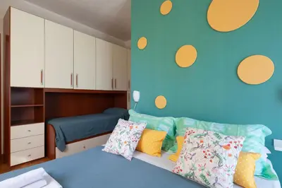 Letto o letti in una camera di Appartamento Perla in front of the Castle- Pool, wellness&Special Dinner