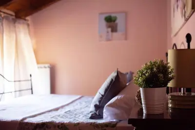Letto o letti in una camera di Pretola