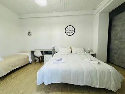 Letto o letti in una camera di Splendido Appartamento a Pavia