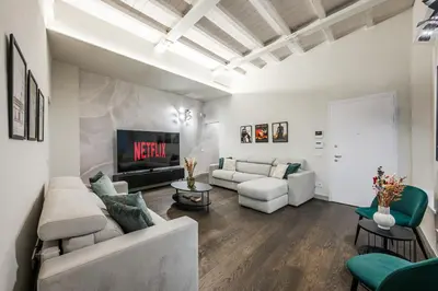 Area soggiorno di Casa del Cinema