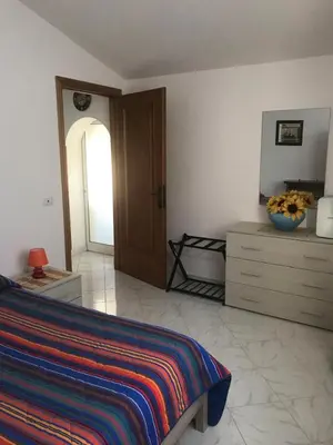 Letto o letti in una camera di Villa Santanna