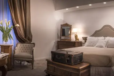 Letto o letti in una camera di Arnaboldi Palace