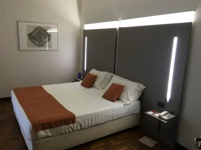 Letto o letti in una camera di Albergo Anelli