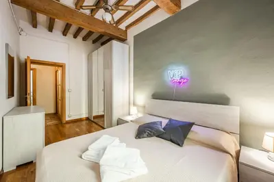 Letto o letti in una camera di Binario 11 - Centro, Stazione, Netflix