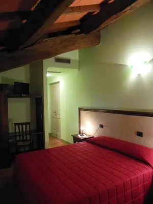 Letto o letti in una camera di Antica Grancia Benedettina