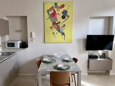 Cucina o angolo cottura di San Martino Suite - Pavia City - by HOST4U
