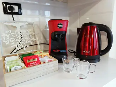 Set per la preparazione di tè e caffè presso La Casa di Cri