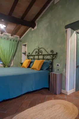 Letto o letti in una camera di B&B il Fornello a Padernello