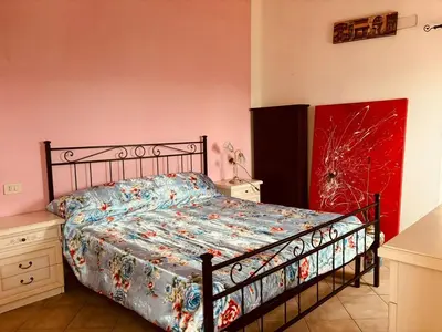 Letto o letti in una camera di Al Castello