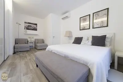 Letto o letti in una camera di Ca' Du Ale