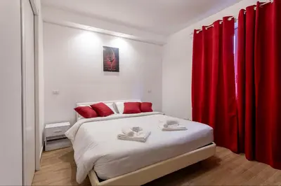Letto o letti in una camera di 100 Mq, Free Parking, Charming House Ponte Coperto