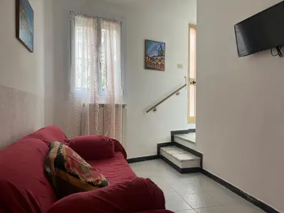 TV o dispositivi per l'intrattenimento presso Piano terra con giardino