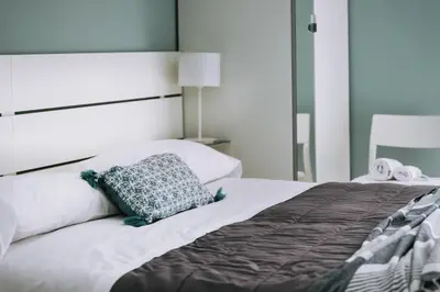 Letto o letti in una camera di Your home in Chiavari- Large terrace & 2 bedrooms