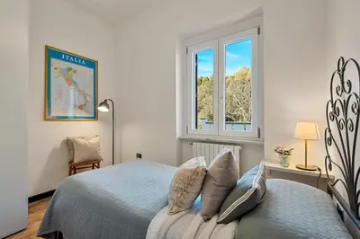 Letto o letti in una camera di Villa Poesia, 7 pax with pool