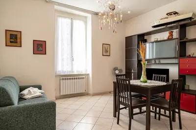 Area soggiorno di GuestHost - A Casa di Eufemia - Migliarina Station Apartment