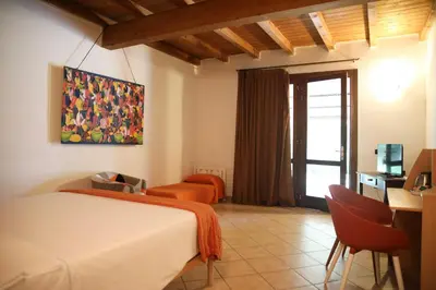 Letto o letti in una camera di Agriturismo Casari
