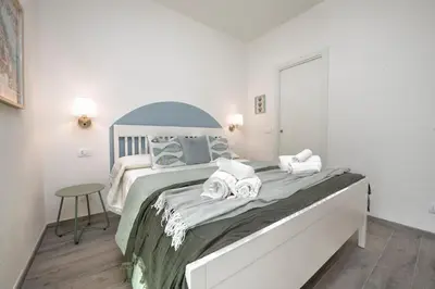 Letto o letti in una camera di aMoneglia, 2 minutes walk to the beach, PVT PARK