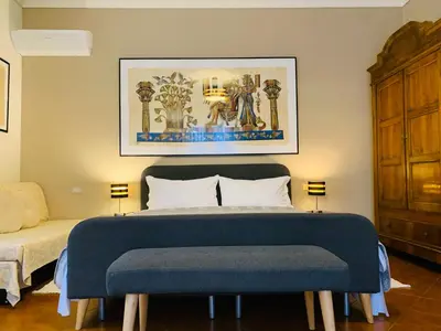 Letto o letti in una camera di B&B Casa Silingardi