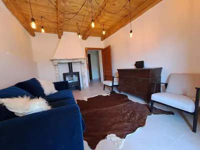 Area soggiorno di Villa with panoramic views at Minucciano !