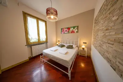 Letto o letti in una camera di Villa Sun Kiss