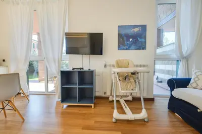 TV o dispositivi per l'intrattenimento presso 285 - Casa Mare e Relax, 10minuti a piedi dal mare di Sestri Levante