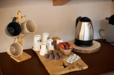 Set per la preparazione di tè e caffè presso SUITE Don Alfonso