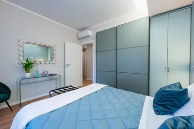 Letto o letti in una camera di BG Apartments - Central and quiet two bedroom flat