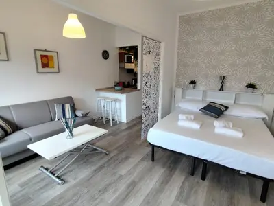 Letto o letti in una camera di JOIVY Charming Central Studio in the Heart of Rapallo