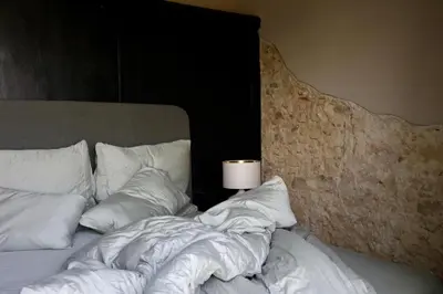 Letto o letti in una camera di Villa Eleonora Italia