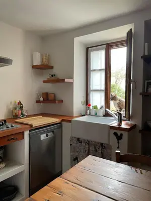 Cucina o angolo cottura di Typical house in Trebbia Valley