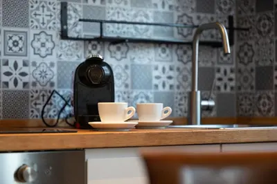Set per la preparazione di tè e caffè presso Italian Experience-La Casa Del Saggio