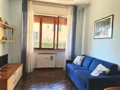 Area soggiorno di White Gull Home