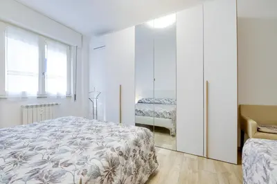 Letto o letti in una camera di 296 - Casa Il Rivanetto a Riva Trigoso, 300metri dal Mare e dalla Spiaggia