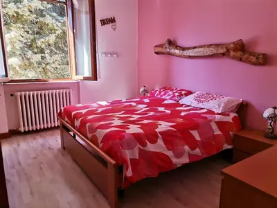 Letto o letti in una camera di Sunny House -Charming apartment in the nature