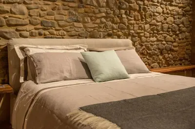 Letto o letti in una camera di Corte Finzi
