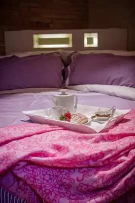 Letto o letti in una camera di Corte Finzi