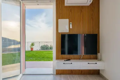 TV o dispositivi per l'intrattenimento presso Stella di mare - appartamenti vista incantevole su Moneglia