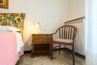 Letto o letti in una camera di 289 - Moneglia On The Sea, 250Metri dal Mare e pochi passi dal Centro