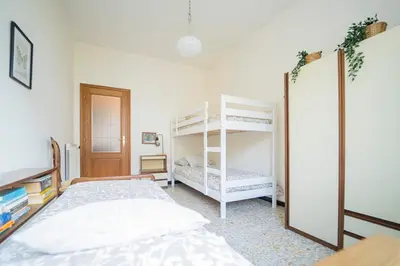 Letto o letti in una camera di La casa del libro