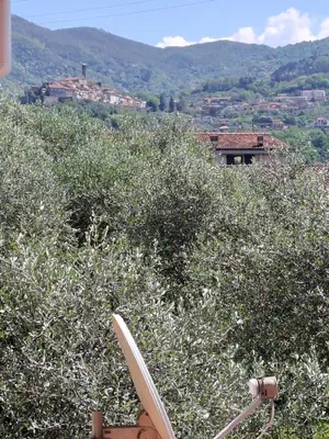 Vista generica sulle montagne o vista sulle montagne dall'interno dell'appartamento