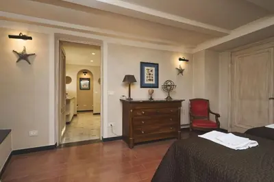 Letto o letti in una camera di Villa Pedra