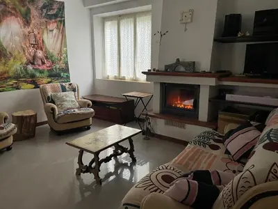 Area soggiorno di Casa Alleolina - Oasi di pace