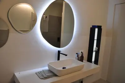 Bagno di Minimal design villa Free parking Garden
