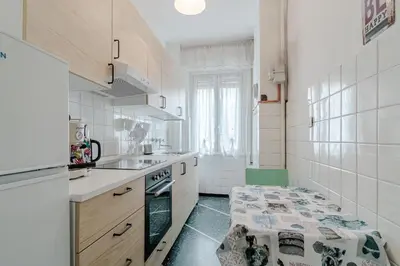 Cucina o angolo cottura di GuestHost - Bright Apartment Rapallo